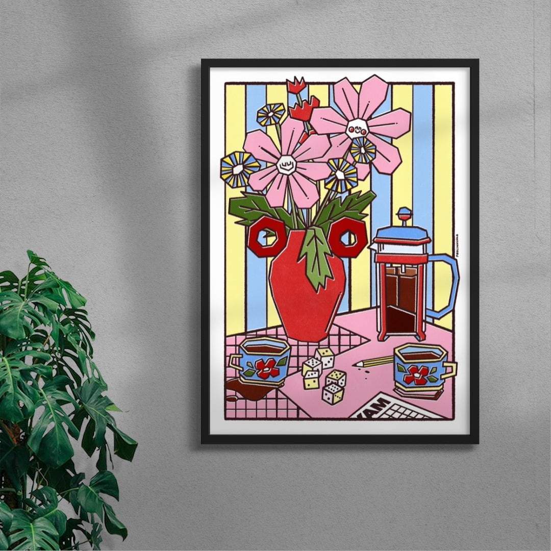 Après midi contemporary wall art print by Paolinoshka - sold by DROOL