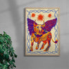 Bull of Heaven contemporary wall art print by Kwonny - sold by DROOL