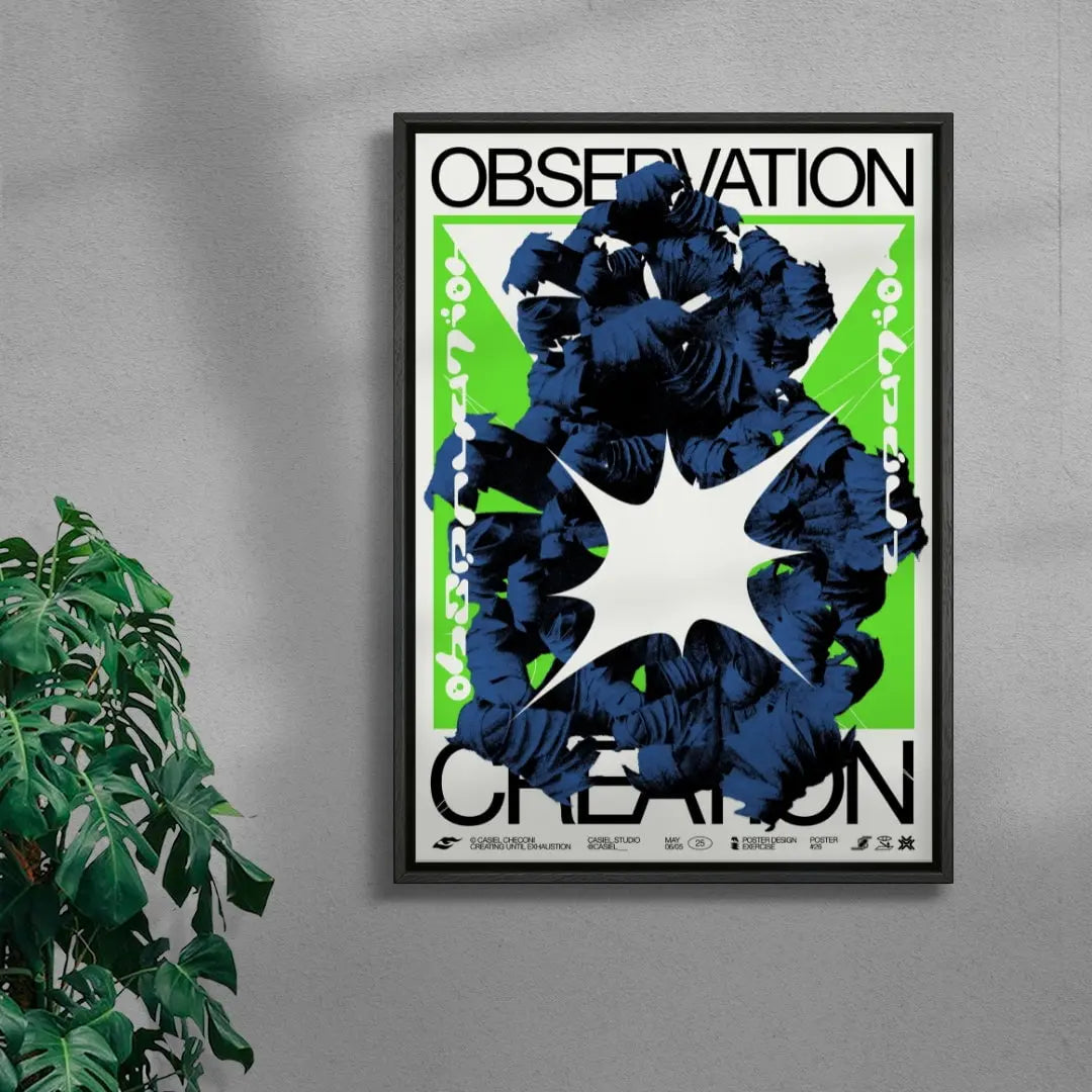 Observation Creation contemporary wall art print by Casiel Checoni - sold by DROOL