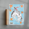 Buckaroo contemporary wall art print by Caitlin Flood-Molyneux - sold by DROOL