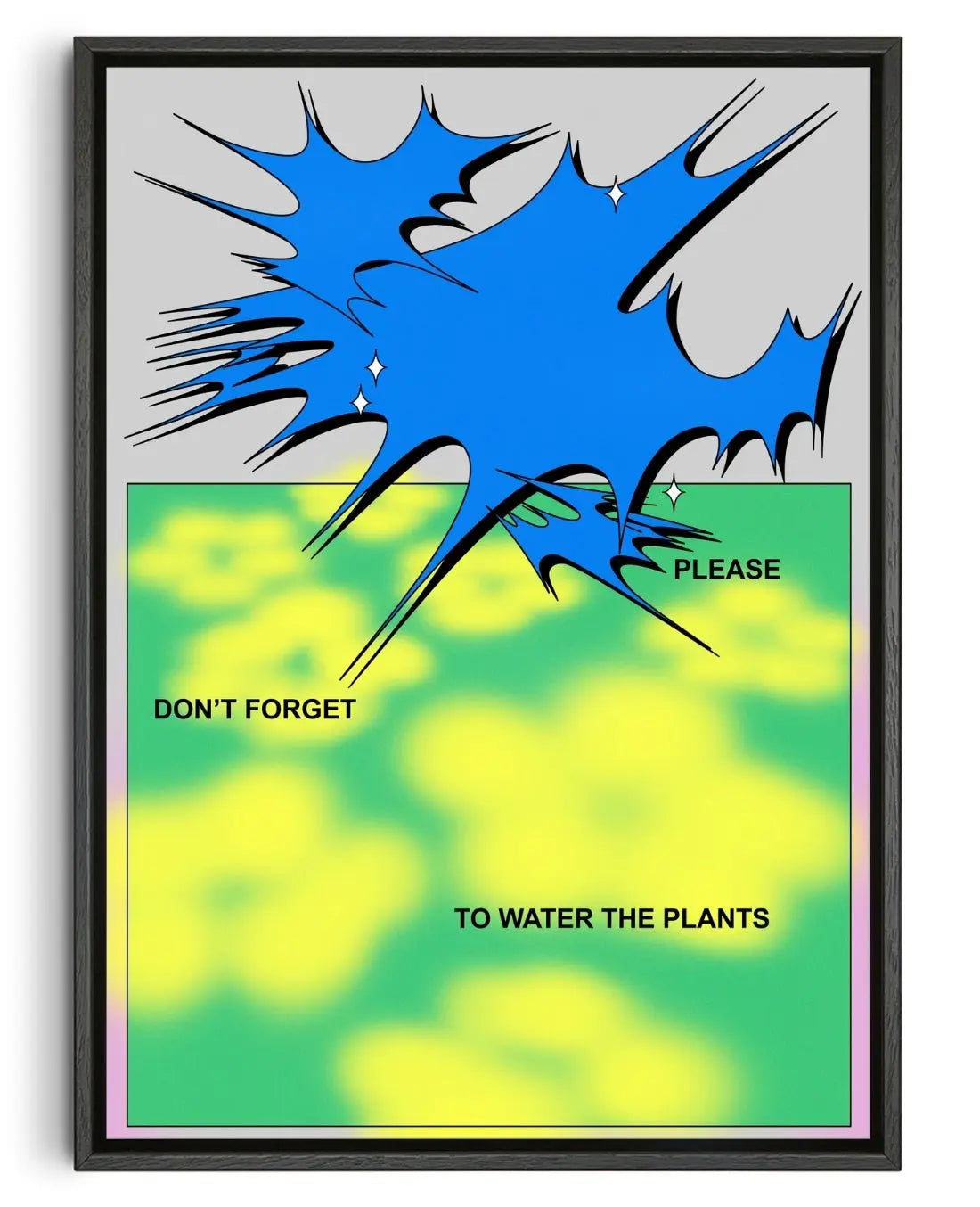 PLEASE DON'T FORGET contemporary wall art print by GOOD OMEN - sold by DROOL