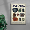 Gems contemporary wall art print by Coveposter - sold by DROOL