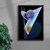 Hog contemporary wall art print by Edan Strachan - sold by DROOL