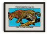 Trespassers will be fed to the Leopard contemporary wall art print by Othman Zougam - sold by DROOL