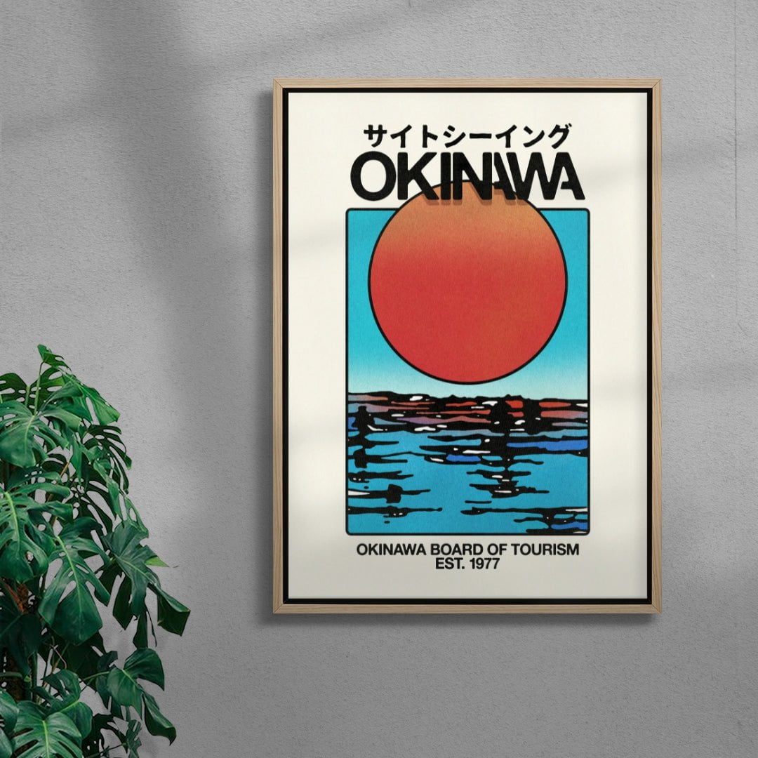 Okinawa 2 contemporary wall art print by Othman Zougam - sold by DROOL