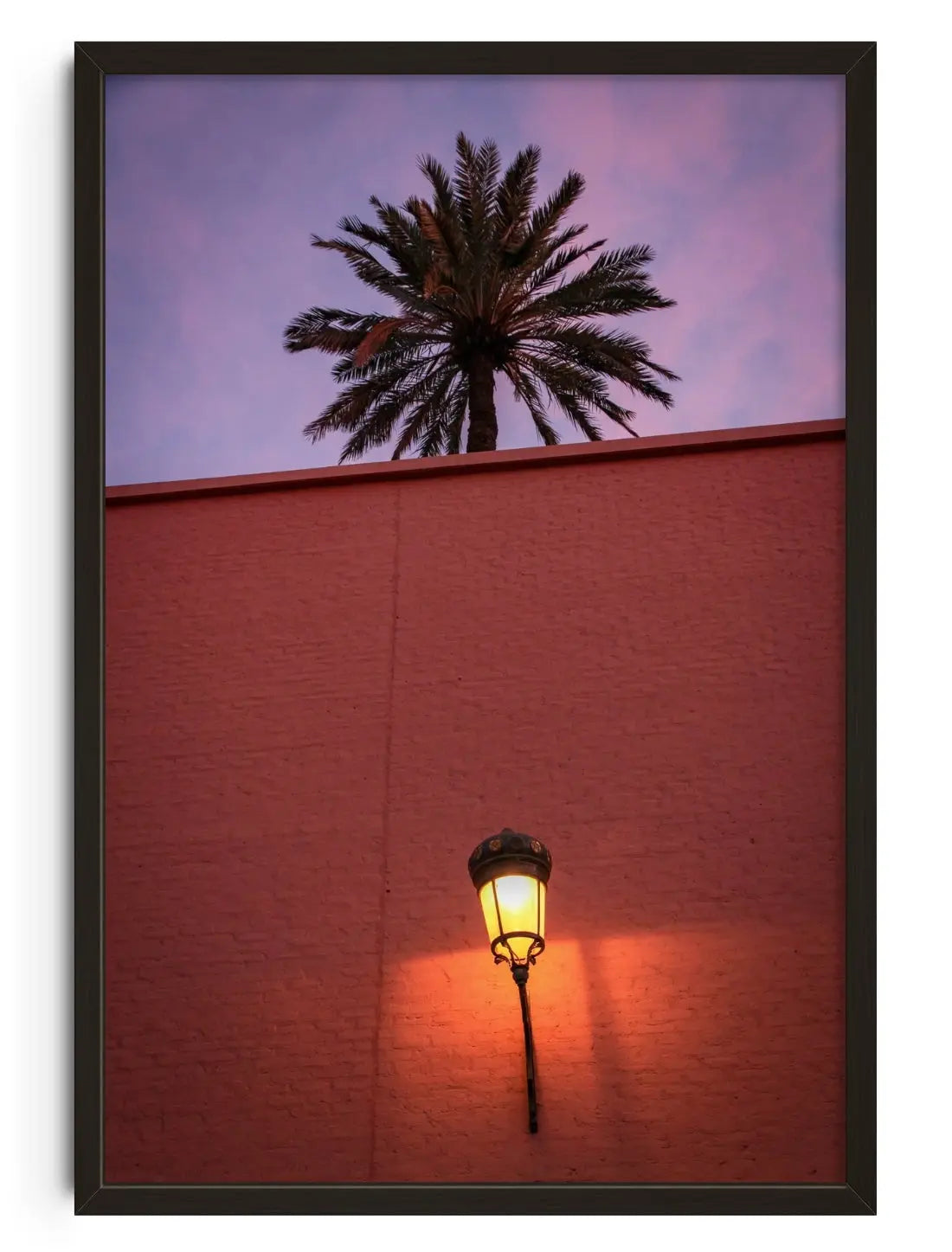 Night Palm contemporary wall art print by Christian Lathom-Sharp - sold by DROOL