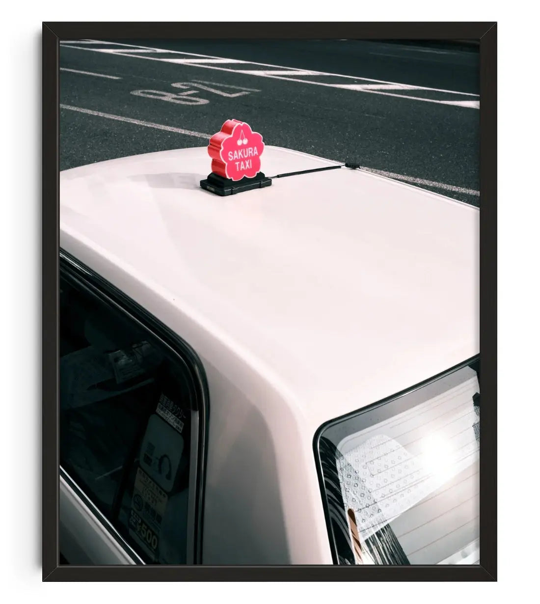 Japan taxi 4 contemporary art print by Julian Zerressen - sold by DROOL