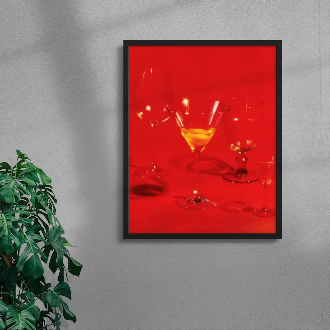 Egg Cocktail contemporary wall art print by Ilka & Franz - sold by DROOL