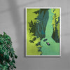 Takachiho Gorge contemporary wall art print by Lily Kong - sold by DROOL