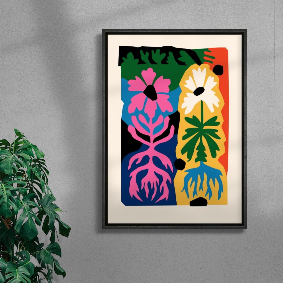 Drinking From the Dark Earth contemporary wall art print by Nick Liefhebber - sold by DROOL