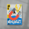 Love Is Like A Magnet contemporary wall art print by MEDG - sold by DROOL