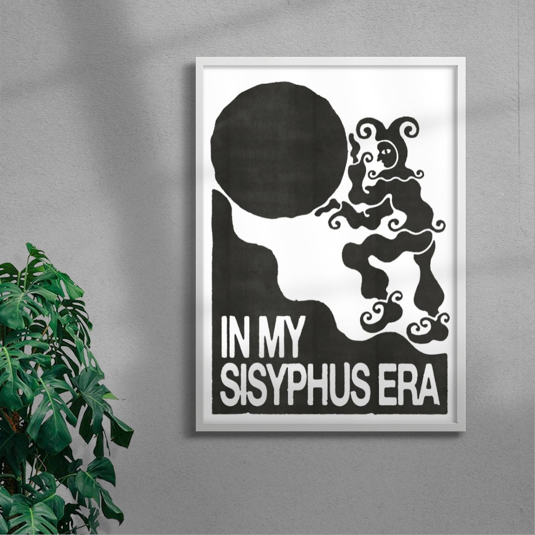 Sisyphus contemporary wall art print by Alexander Khabbazi - sold by DROOL