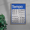 Tempo - UNFRAMED contemporary wall art print by Sven Silk - sold by DROOL