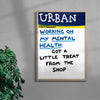 Working On My Mental Health contemporary wall art print by Times New Roadman - sold by DROOL