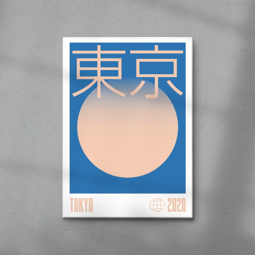 TOKYO contemporary wall art print by Matteus Faria - sold by DROOL