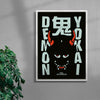 Oni contemporary wall art print by Othman Zougam - sold by DROOL
