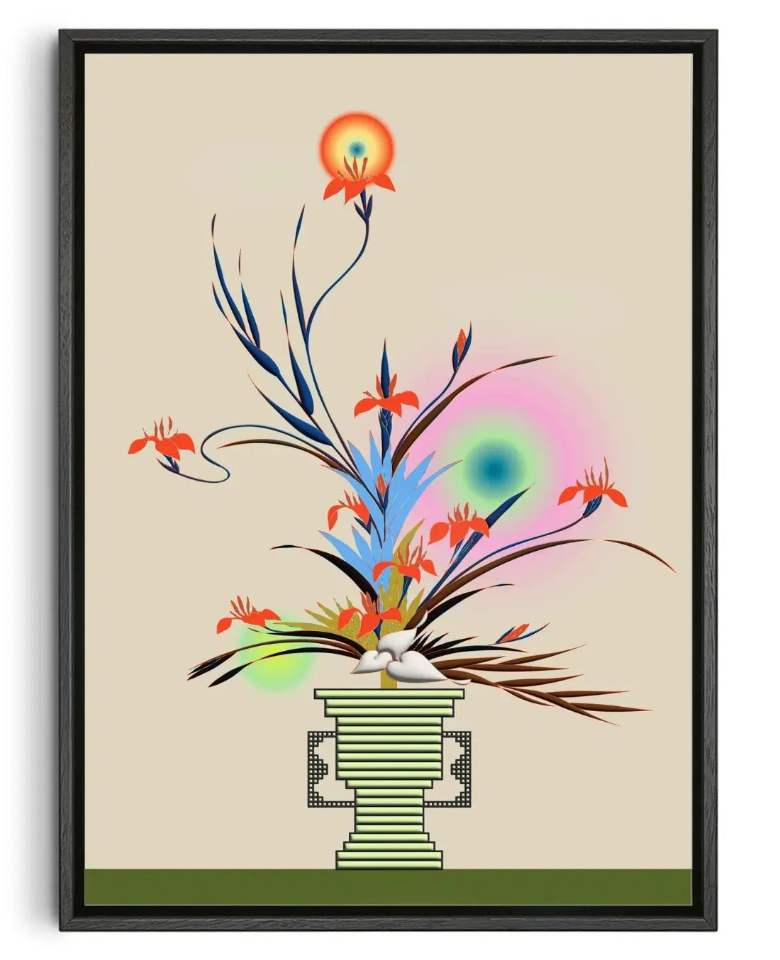 Changing Seasons III contemporary wall art print by Brindha Kumar - sold by DROOL