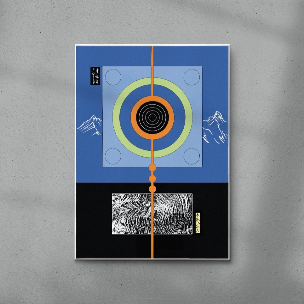 Izu contemporary wall art print by Shinzo Noda - sold by DROOL