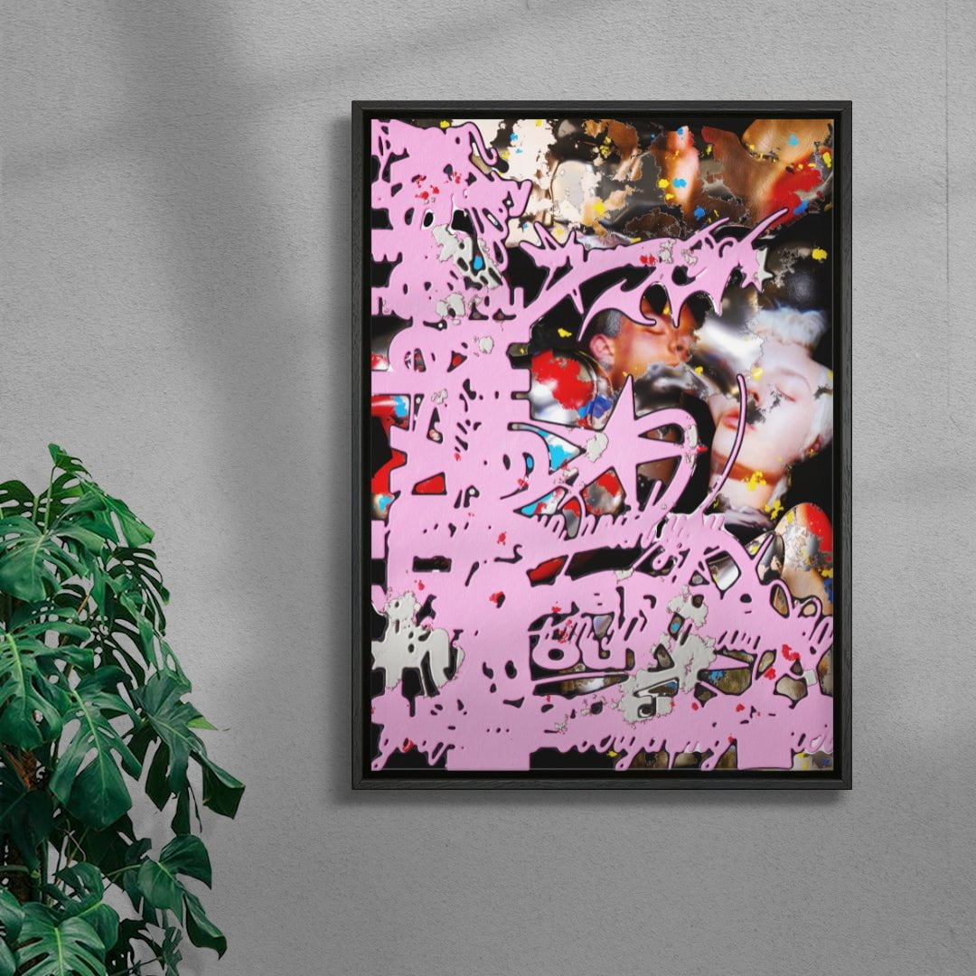 Are You Even Real contemporary wall art print by Kitasavi - sold by DROOL