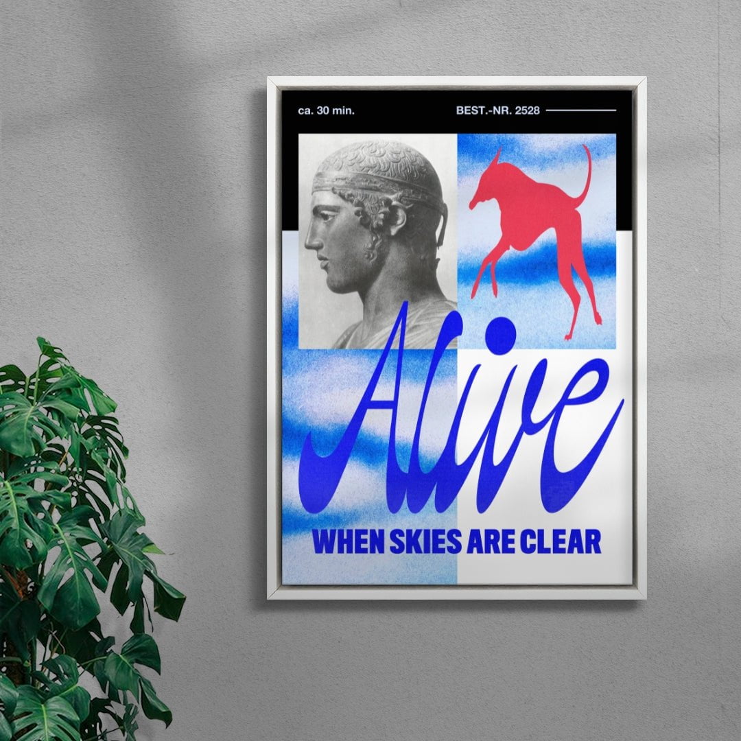 Alive contemporary wall art print by Morgan Hislop - sold by DROOL
