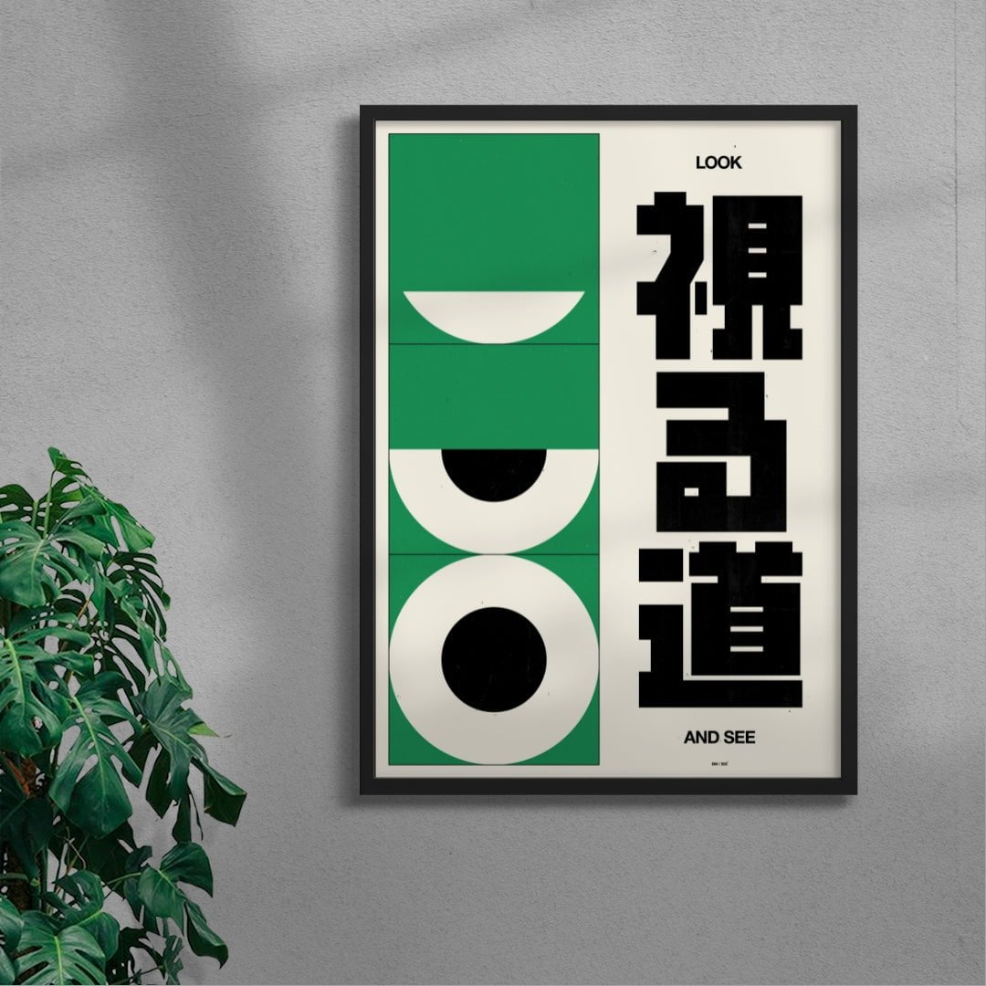LOOK AND SEE contemporary wall art print by Brad Mead - sold by DROOL