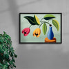 Flowers contemporary wall art print by Juan de la Rica - sold by DROOL