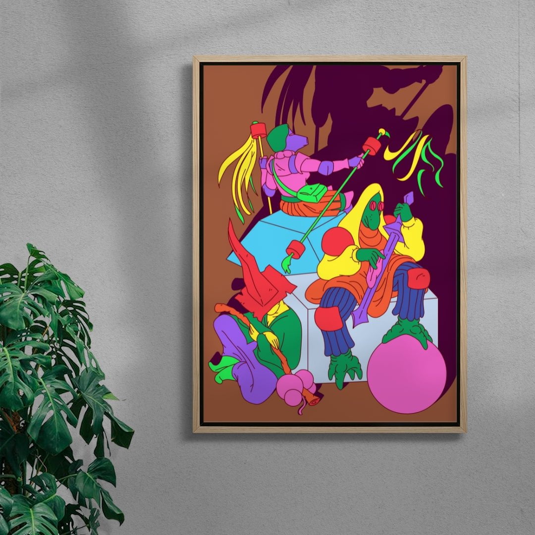 Long Rest contemporary wall art print by Guy Field - sold by DROOL