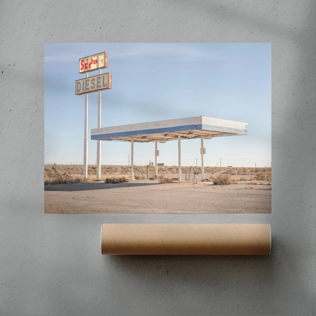 Desert Diesel contemporary wall art print by Steven Clouse - sold by DROOL
