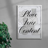 Place your content contemporary wall art print by Pangram Pangram Foundry - sold by DROOL