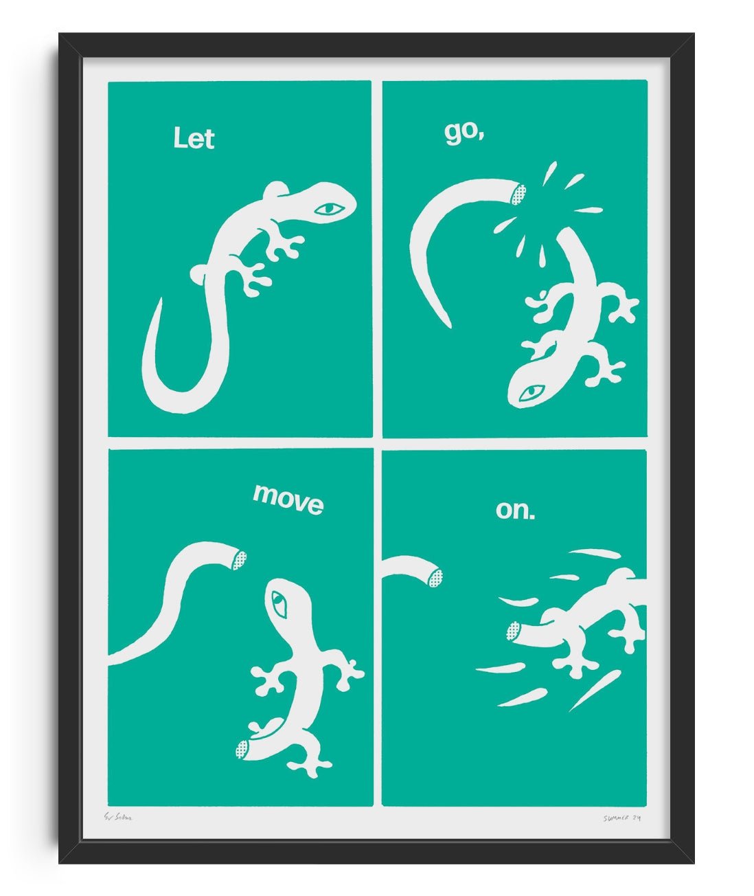 Let Go contemporary wall art print by Eric Schwarz - sold by DROOL