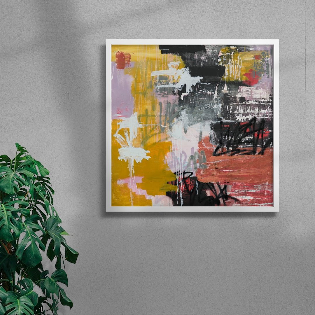 Walking at 5am contemporary wall art print by Caitlin Flood-Molyneux - sold by DROOL