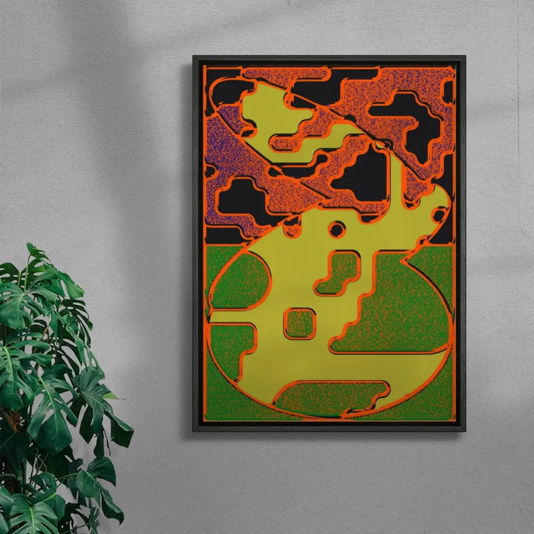 Shape & Color Study One contemporary wall art print by Casiel Checoni - sold by DROOL