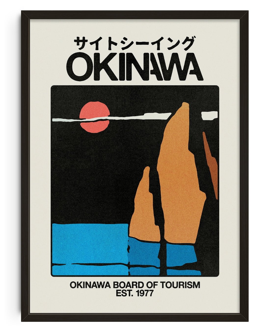 Okinawa 3 contemporary wall art print by Othman Zougam - sold by DROOL