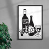 GRAPPA contemporary wall art print by Max Blackmore - sold by DROOL