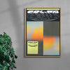 Color Bomb contemporary wall art print by Jules Bigot - sold by DROOL