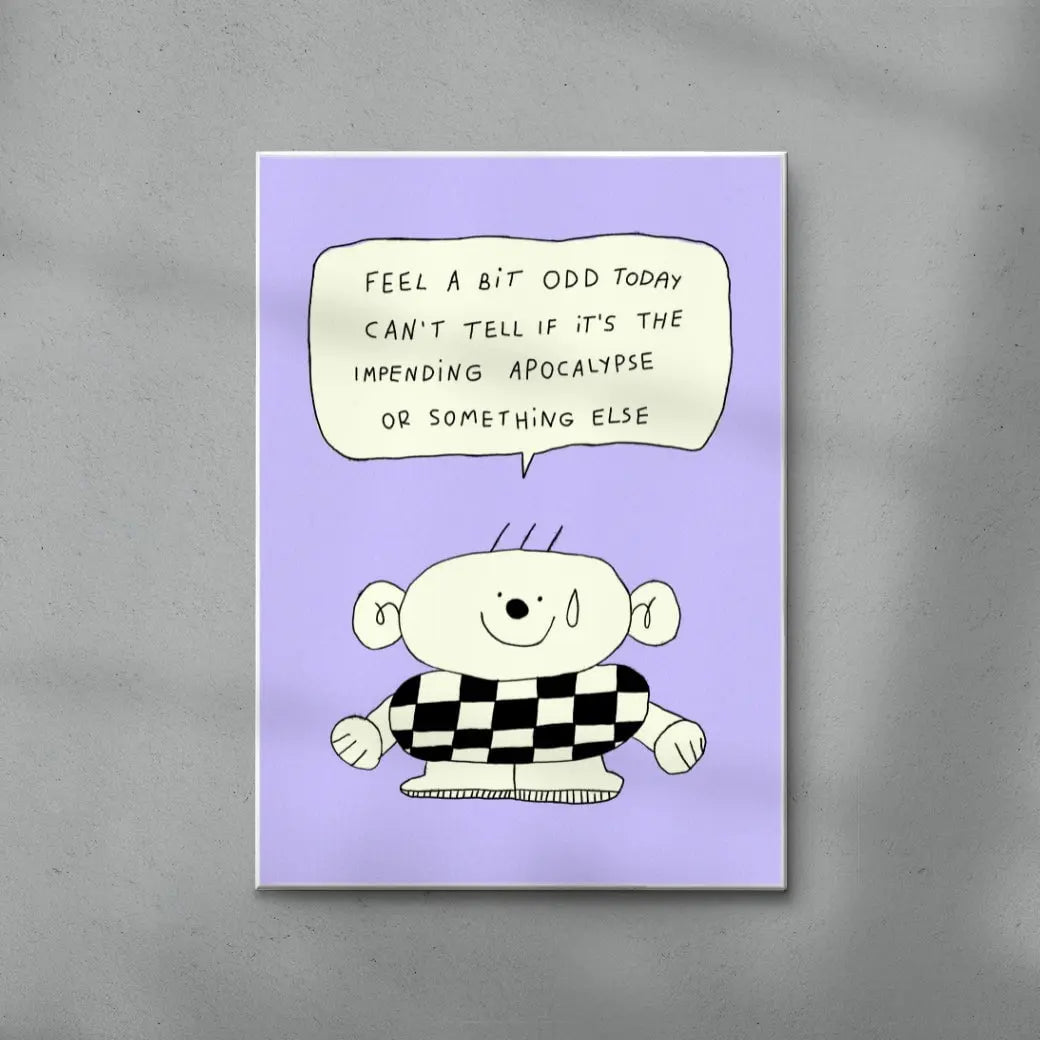 A Bit Odd contemporary wall art print by Bianca Beneduci Assad - sold by DROOL