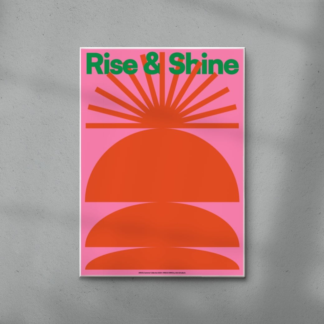 Rise & Shine contemporary wall art print by John Schulisch - sold by DROOL
