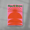Rise & Shine contemporary wall art print by John Schulisch - sold by DROOL