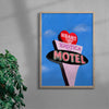 Erotica Motel contemporary wall art print by Laurie Campbell - sold by DROOL