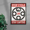 Ouroborus contemporary wall art print by Alexander Khabbazi - sold by DROOL