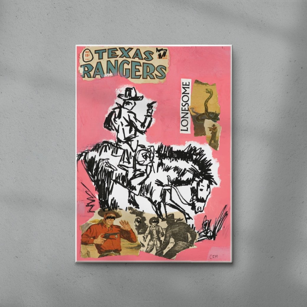 Lonesome contemporary wall art print by Caitlin Flood-Molyneux - sold by DROOL