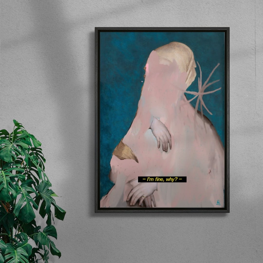 I'm fine. contemporary wall art print by Floating Bstrd - sold by DROOL