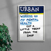 Working On My Mental Health contemporary wall art print by Times New Roadman - sold by DROOL