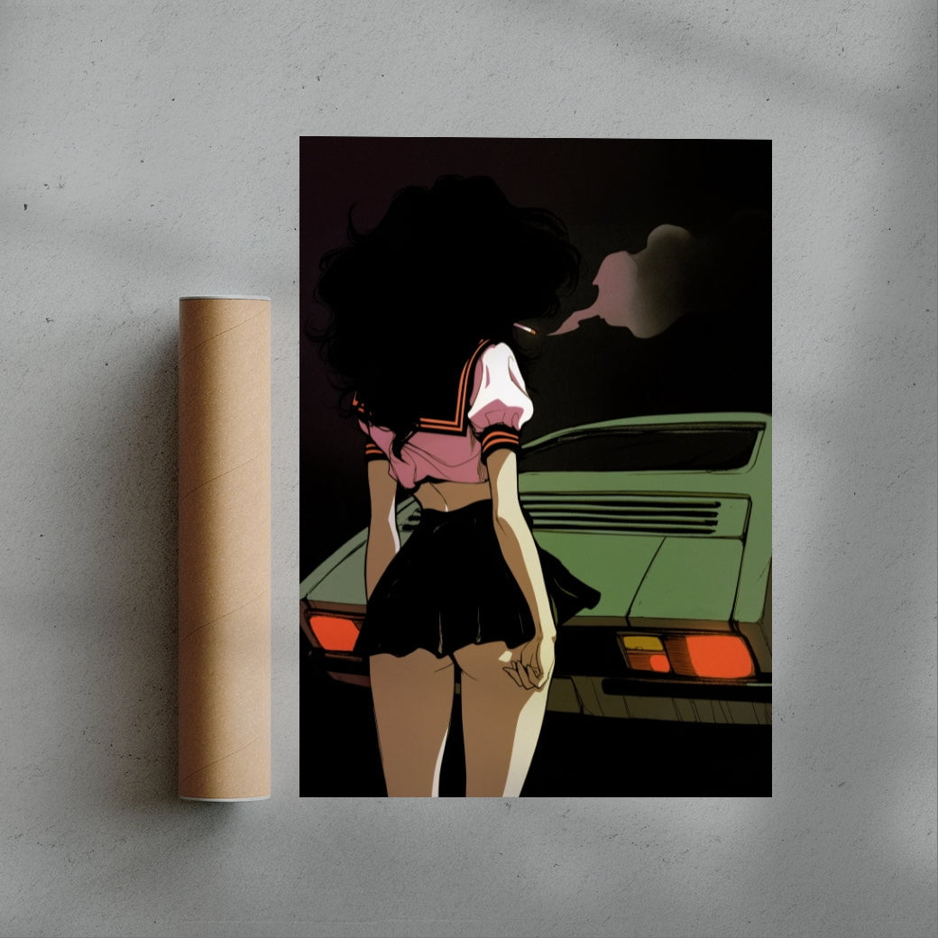 Drift Noir contemporary wall art print by dolorsilentium - sold by DROOL