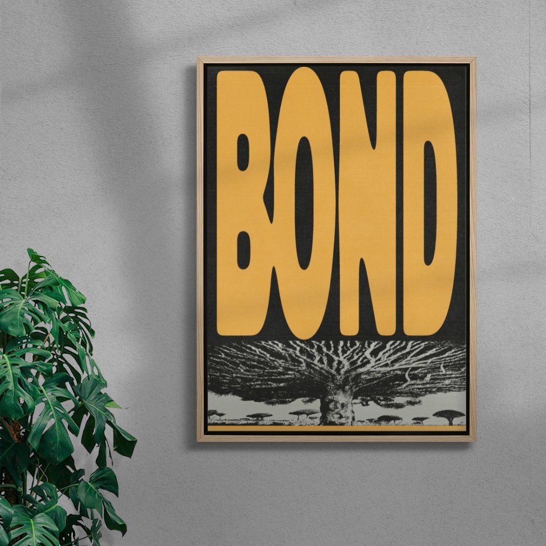 BOND contemporary wall art print by Sheyi Adebayo - sold by DROOL