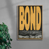 BOND contemporary wall art print by Sheyi Adebayo - sold by DROOL