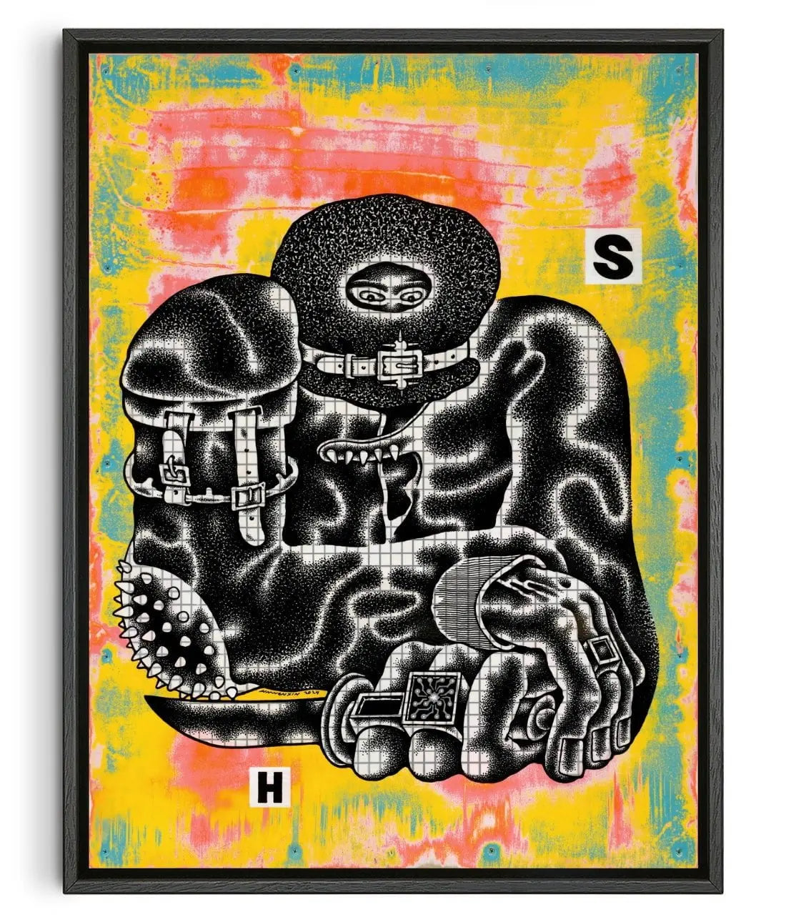 The Schemer contemporary wall art print by LINWENXIN - sold by DROOL