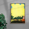 Ginkgo contemporary wall art print by Lily Kong - sold by DROOL