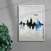 Skyline contemporary wall art print by Dom Russo - sold by DROOL