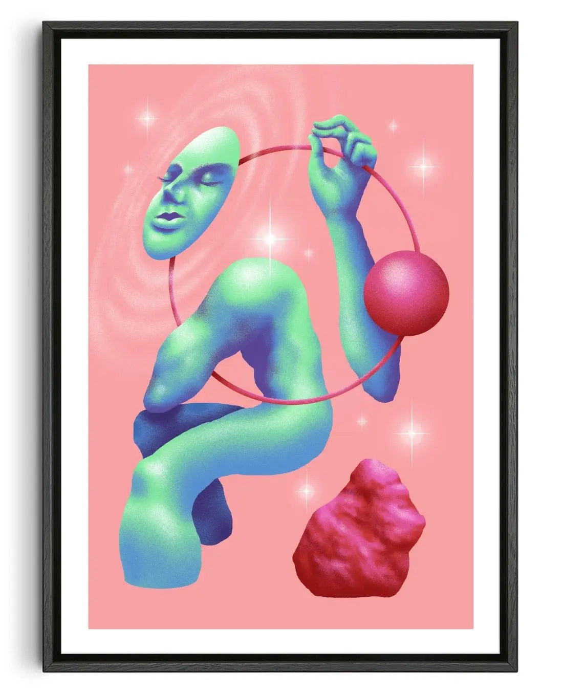 Cosmic Balance contemporary wall art print by Itamar Makover - sold by DROOL